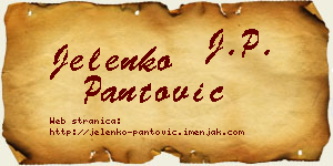 Jelenko Pantović vizit kartica